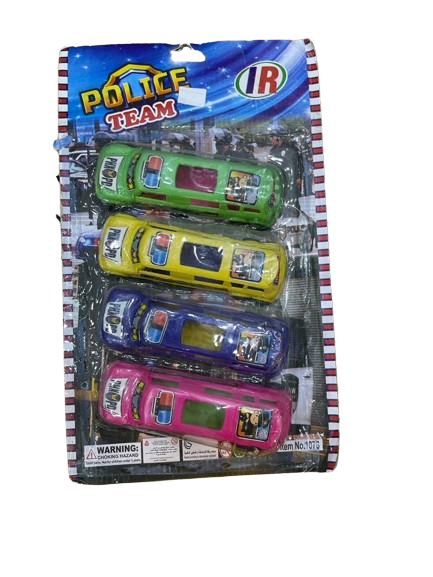 Police Vans - Set of 4