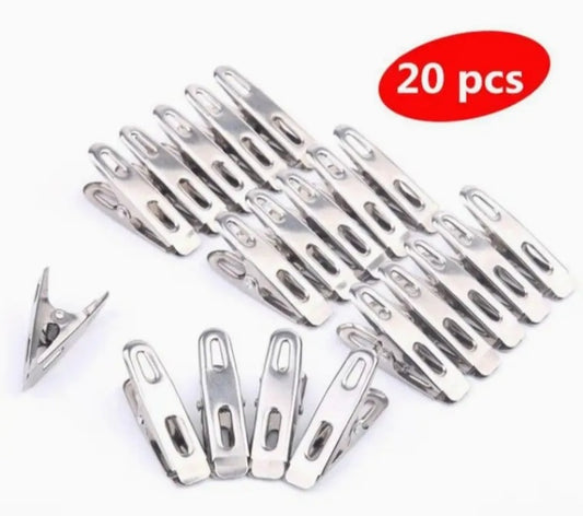 Stainless Steel Clothes Hanging Pins Clips