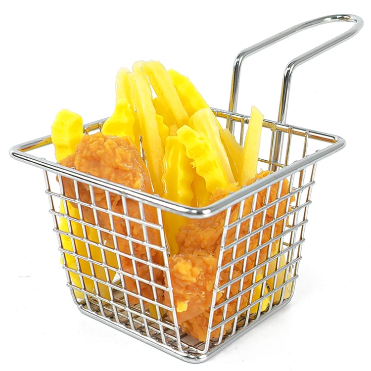 Stainless Steel Fries Mini Serving Basket
