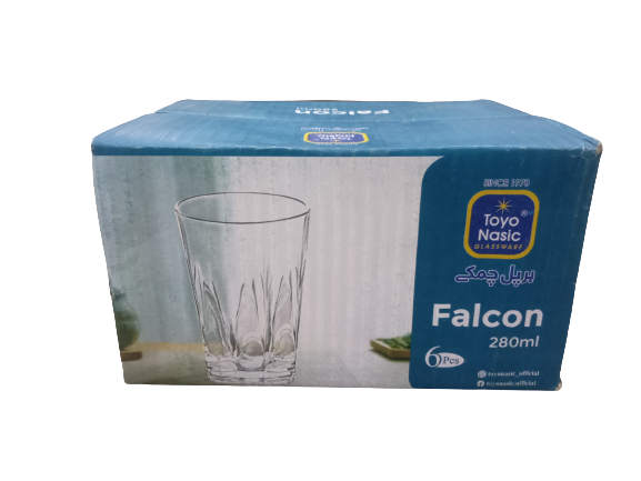 Toyo Nasic Falcon Glass 280 ml 6 Pcs Set