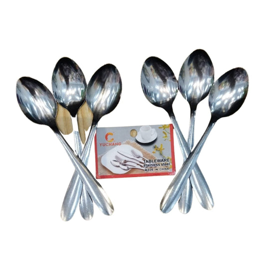 Stainless Steel Spoon Set Small - 6Pcs